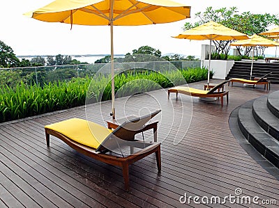 Rooftop Garden Patio Design Stock Image - Image: 8028671