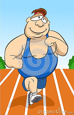 Running Man A fat man wearing 2011