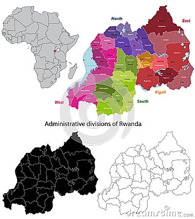 map of rwanda districts. RWANDA MAP