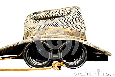  Africa Adventurous Safari on Home   Royalty Free Stock Images  Safari Hat And Binoculars