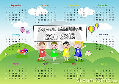 School Calendar Templates on School Calendar 2011 2012