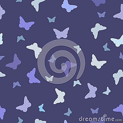 wallpaper blue butterfly. Seamless pattern, lue