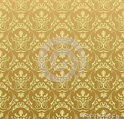 Free Vintage Wallpaper Backgrounds on Seamless Wallpaper Background Floral Vintage Gold Royalty Free Stock