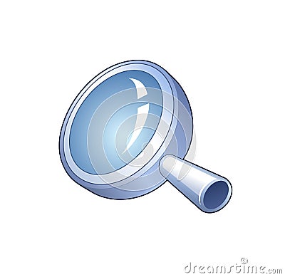 SEARCH SYMBOL - DETAILED ICON OF MAGNIFYING GLASS (click image to zoom)