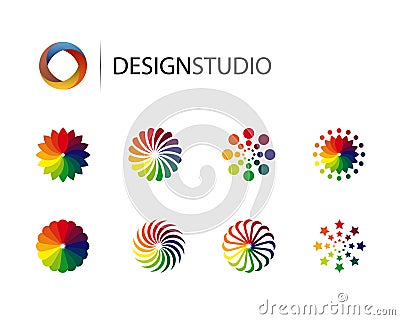 Logo Design Graphic on Illustration  Set Of Design Graphic Logo Elements  Image  10324970
