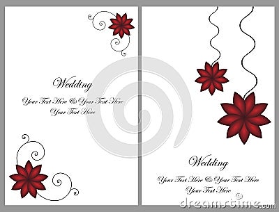 Free Online Wedding Invitation Cards on Home   Royalty Free Stock Images  Set Wedding Invitation Cards