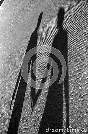  Shadow of couple holding hands