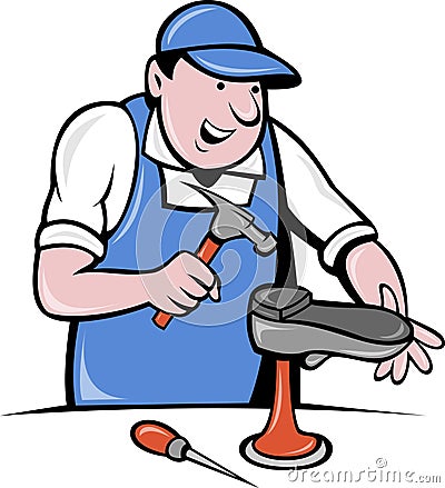 Shoe Repair on Stock Images  Shoemaker Cobbler Shoe Repair  Image  19484724