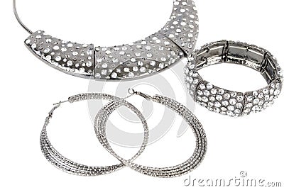 Jewelry Photography Pricing on Home   Stock Photography  Silver Set Modern Jewelry