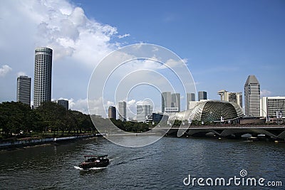 Singapore Esplanade Picture on Free Stock Images  Singapore River Esplanade Theatre  Image  3907889