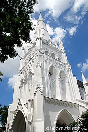 Singapore Architecture on Stock Image  Singapore  Neo Gothic St  Andrew S Cathedral  Image