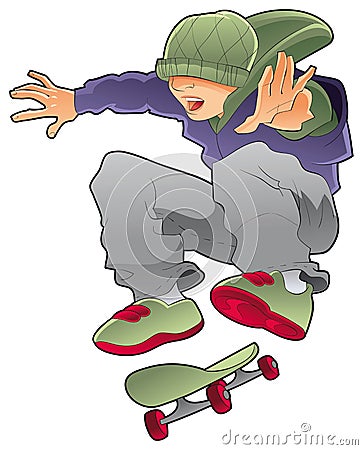 cartoon skater