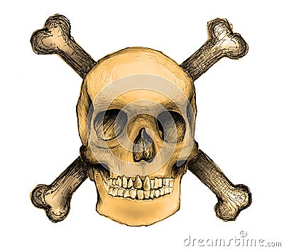 pics of skulls and crossbones. SKULL AND CROSS BONES (click