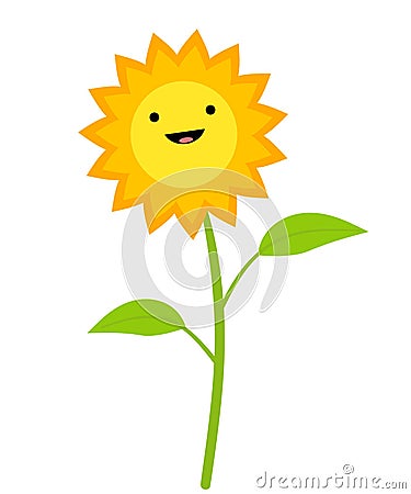 clip art sunflower. SMILING SUNFLOWER CLIP ART