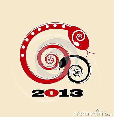 Design Business Cards 2013 on Snake New Year Card 2013 Royalty Free Stock Image   Image  26767346