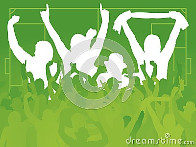 Royalty Free Stock Photos: Soccer Fans