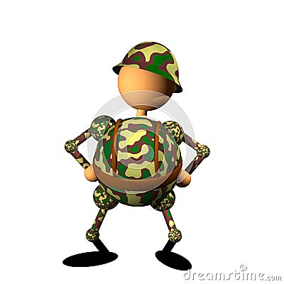 Royalty Free Stock Photo: Soldier clipart. Image: 9349335