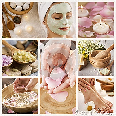 Stock Free Images on Spa Collage Royalty Free Stock Image   Image  15005066