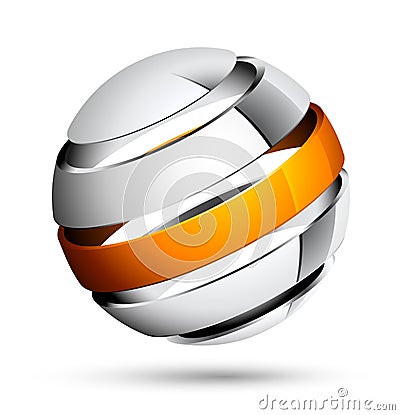 Architectural Design on Sphere 3d Design Stock Images   Image  11786874