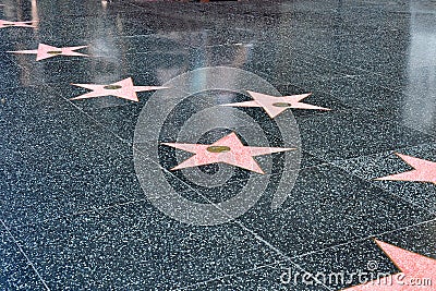 Stars  Hollywood Walk Fame on Stars On The Hollywood Walk Of Fame Royalty Free Stock Photo   Image