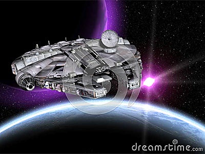 Alien Spaceship In Space. alien spaceship wallpaper,