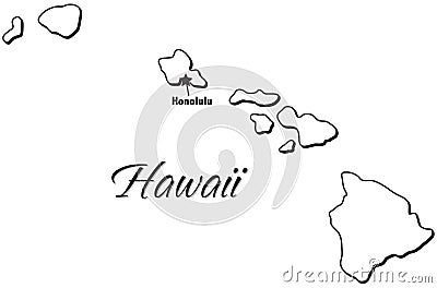 STATE OF HAWAII OUTLINE (click  
