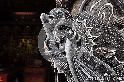 chinese stone dragon