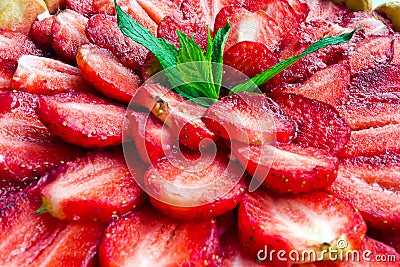 Stock Photo: Strawberry Cake
