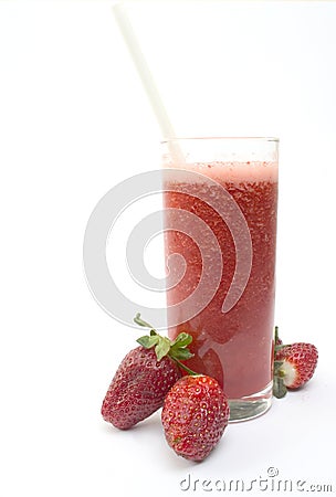 strawberry smoothie face