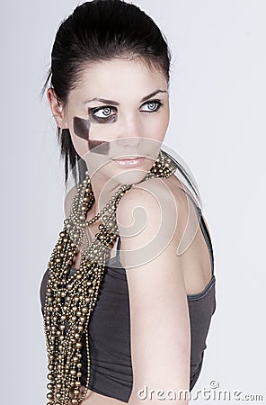 High Fashion Makeup on Stunning Teenager With High Fashion Makeup  Image  14591012