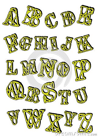 Architecture Font on Stylish Fonts Royalty Free Stock Photography   Image  11398887
