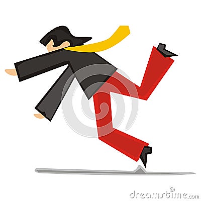 funny pictures of people falling down. STYLIZED MAN FALLING DOWN