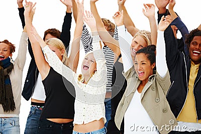 Successful School Students Celebrating Victory Stock Images - Image: 6985364
