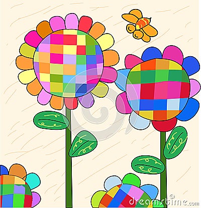 cartoon flowers to draw. Nature gt; Flowers and gardens