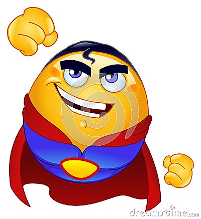 Business Graphic Design on Super Hero Emoticon Stock Photo   Image  17346260