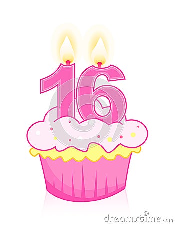 Sweet Sixteen Birthday Cakes on Sweet Sixteen Birthday Cake Stock Photos   Image  12221313