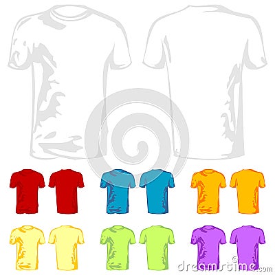 blank white t shirt template. T-Shirt templates with