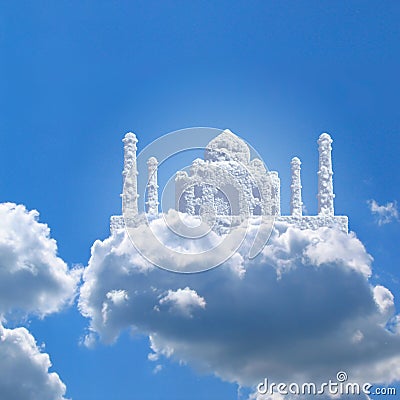 Taj Mahal In Sky Royalty Free Stock Photo - Image: 10052195