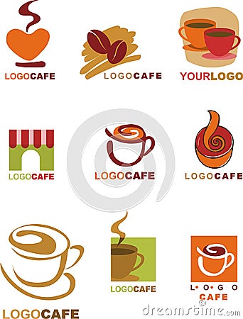 Logo Design on Dise  Os De Las Plantillas De Logotipo Para Una Cafeter  A Y Resta