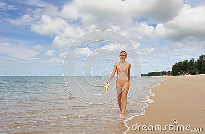 Thai Girls on Home   Stock Photos  Thailand  Andaman Sea  Beautiful Girl In Swimsuit
