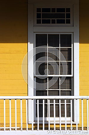 yellow porch