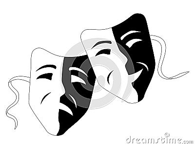 theatre mask clipart. DRAMA AND COMEDY MASKS kids