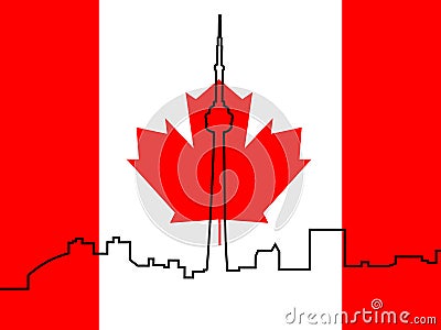 work Canadian+flag+outline