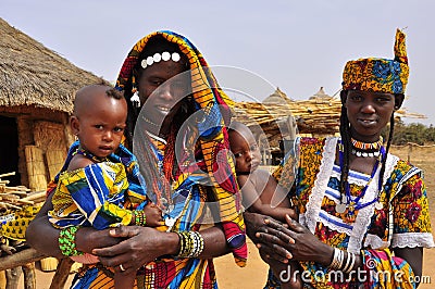African Girls on Editorial Image  Traditional African Dresses  Women With Children