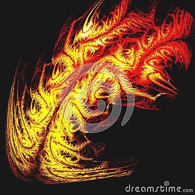 TRIBAL TATTOO OF DRAGON FIRE OR TIGER SKIN (click image to zoom)