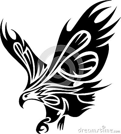 Royalty Free Stock Photo: Tribal tattoo of eagle