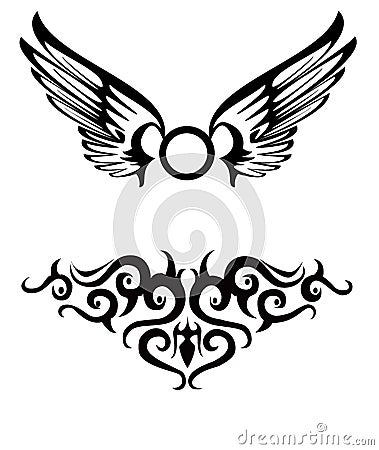 Tattoos Of Tribal Wings. TRIBAL TATTOOS (click image to