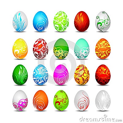 easter eggs pictures to color. TWENTY COLOR EASTER EGGS ON