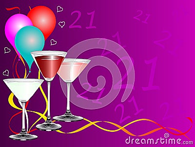 TWENTY FIRST BIRTHDAY PARTY BACKGROUND TEMPLATE (click image to zoom)