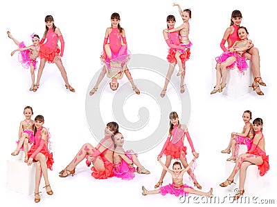 Dress Model Poses on Free Stock Images  Two Girl In Dress Posing In Studio Eight Poses